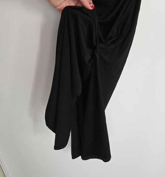 Nom Maternity Curve Dress In Black‎ Size Small Ruched Bodycon Long Sleeve - Picture 5 of 13